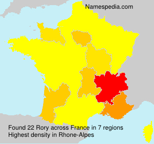 Surname Rory in France Surname Rory in France