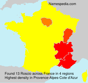 Surname Roscio in France Surname Roscio in France