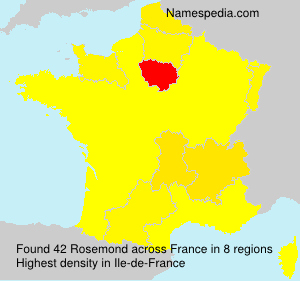 Surname Rosemond in France Surname Rosemond in France