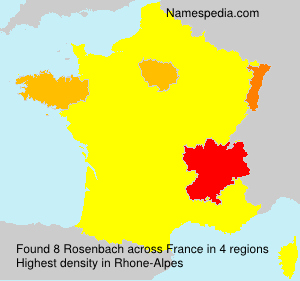 Surname Rosenbach in France Surname Rosenbach in France