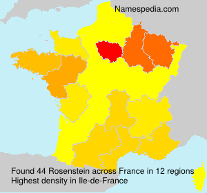 Surname Rosenstein in France Surname Rosenstein in France