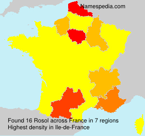 Surname Rosol in France Surname Rosol in France