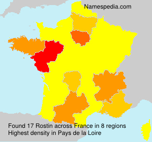 Surname Rostin in France Surname Rostin in France