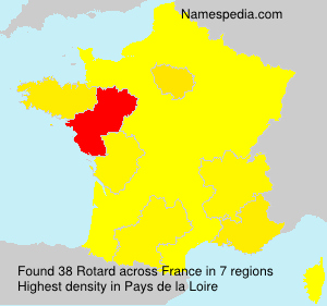 Surname Rotard in France Surname Rotard in France