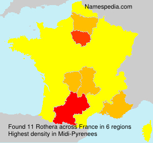 Surname Rothera in France Surname Rothera in France