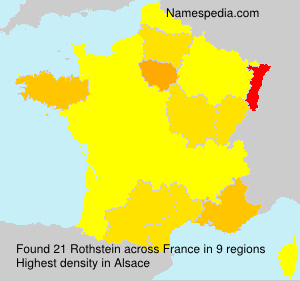 Surname Rothstein in France Surname Rothstein in France