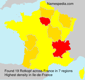 Surname Rotkopf in France Surname Rotkopf in France