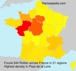 Surname Rottier in France Surname Rottier in France