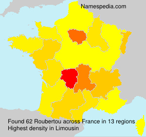 Surname Roubertou in France Surname Roubertou in France