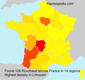 Surname Rouchaud in France Surname Rouchaud in France
