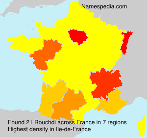 Surname Rouchdi in France Surname Rouchdi in France