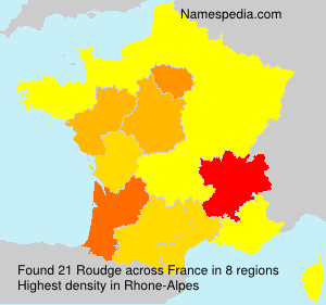 Surname Roudge in France Surname Roudge in France