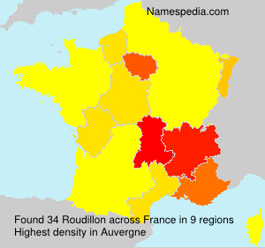 Surname Roudillon in France Surname Roudillon in France