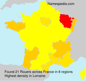 Surname Rouers in France Surname Rouers in France