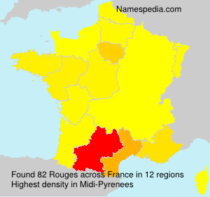Surname Rouges in France Surname Rouges in France