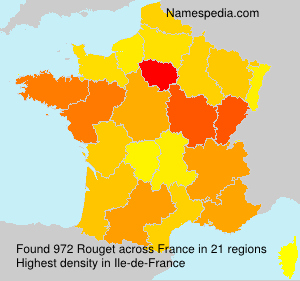 Surname Rouget in France Surname Rouget in France