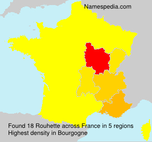 Surname Rouhette in France Surname Rouhette in France