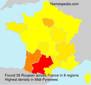 Surname Roujean in France Surname Roujean in France