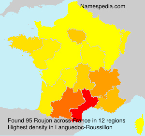 Surname Roujon in France Surname Roujon in France