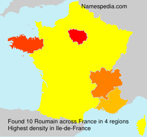 Surname Roumain in France Surname Roumain in France
