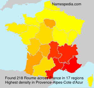 Surname Roume in France Surname Roume in France