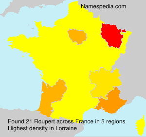 Surname Roupert in France Surname Roupert in France