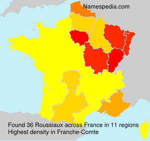 Surname Roussiaux in France Surname Roussiaux in France