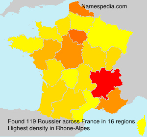 Surname Roussier in France Surname Roussier in France