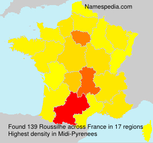 Surname Roussilhe in France Surname Roussilhe in France