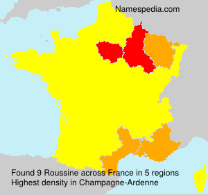 Surname Roussine in France Surname Roussine in France