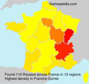 Surname Roussot in France Surname Roussot in France