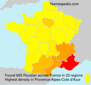 Surname Roustan in France Surname Roustan in France