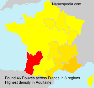 Surname Rouves in France Surname Rouves in France
