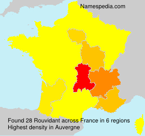 Surname Rouvidant in France Surname Rouvidant in France