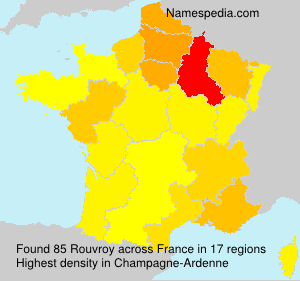 Surname Rouvroy in France Surname Rouvroy in France