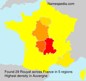 Surname Rouyat in France Surname Rouyat in France