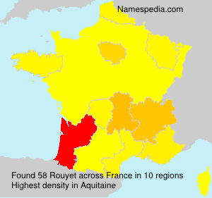 Surname Rouyet in France Surname Rouyet in France