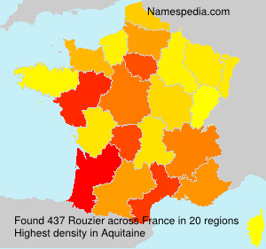 Surname Rouzier in France Surname Rouzier in France