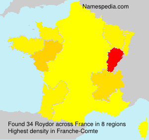 Surname Roydor in France Surname Roydor in France
