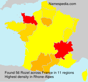 Surname Rozel in France Surname Rozel in France