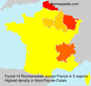 Surname Rozmanowski in France Surname Rozmanowski in France