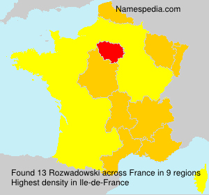 Surname Rozwadowski in France Surname Rozwadowski in France