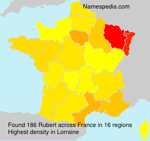 Surname Rubert in France Surname Rubert in France