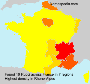 Surname Rucci in France Surname Rucci in France