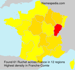 Surname Ruchet in France Surname Ruchet in France
