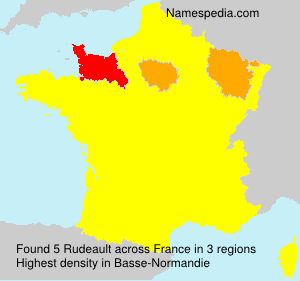 Surname Rudeault in France Surname Rudeault in France
