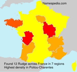Surname Rudge in France Surname Rudge in France
