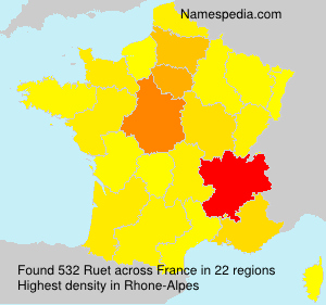 Surname Ruet in France Surname Ruet in France
