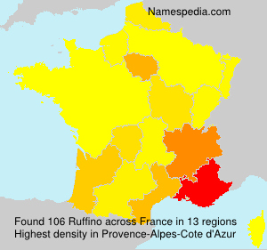 Surname Ruffino in France Surname Ruffino in France