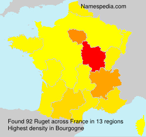 Surname Ruget in France Surname Ruget in France